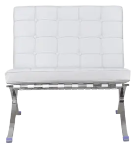 Barcelona Chair Luxe Volleer Wit