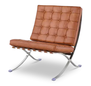 Paviljoen Chair XL Cognac/Bruin Leer