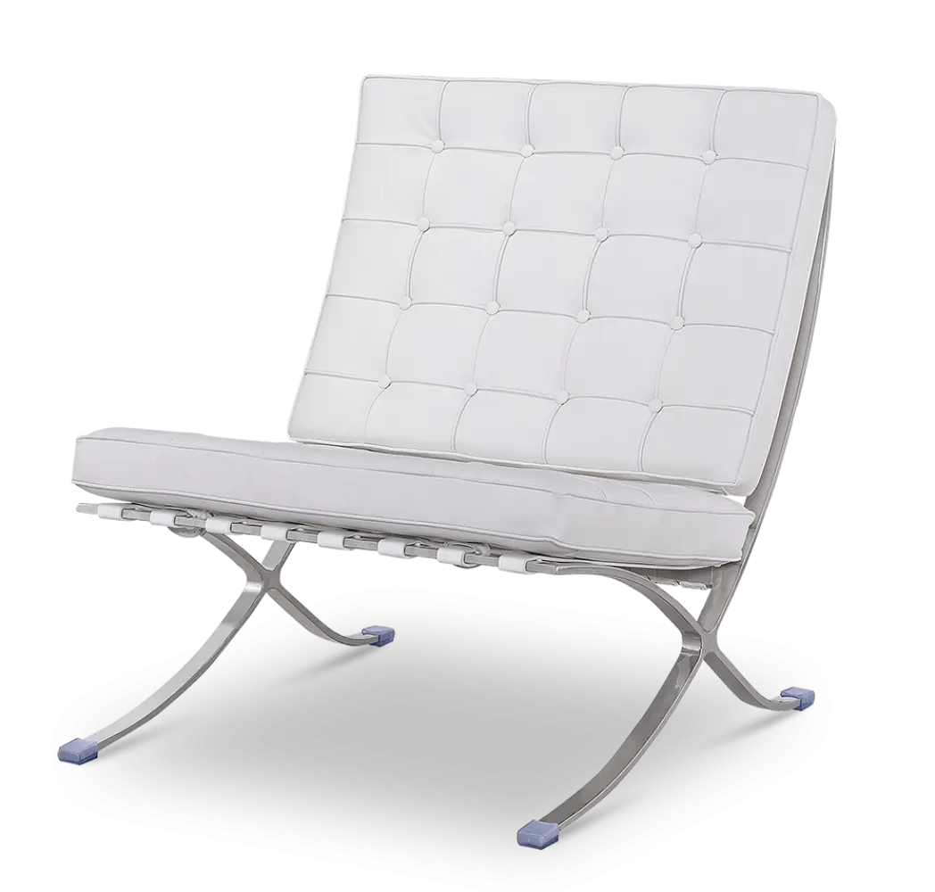 Paviljoen Chair XL Wit Leer