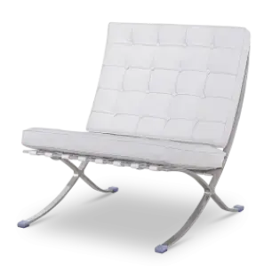Paviljoen Chair XL Wit Leer