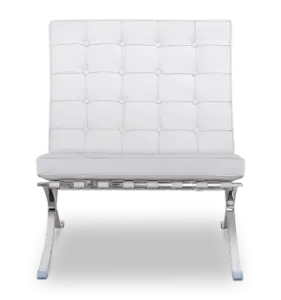 Paviljoen Chair XL Wit Leer