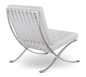 Paviljoen Chair XL Wit Leer