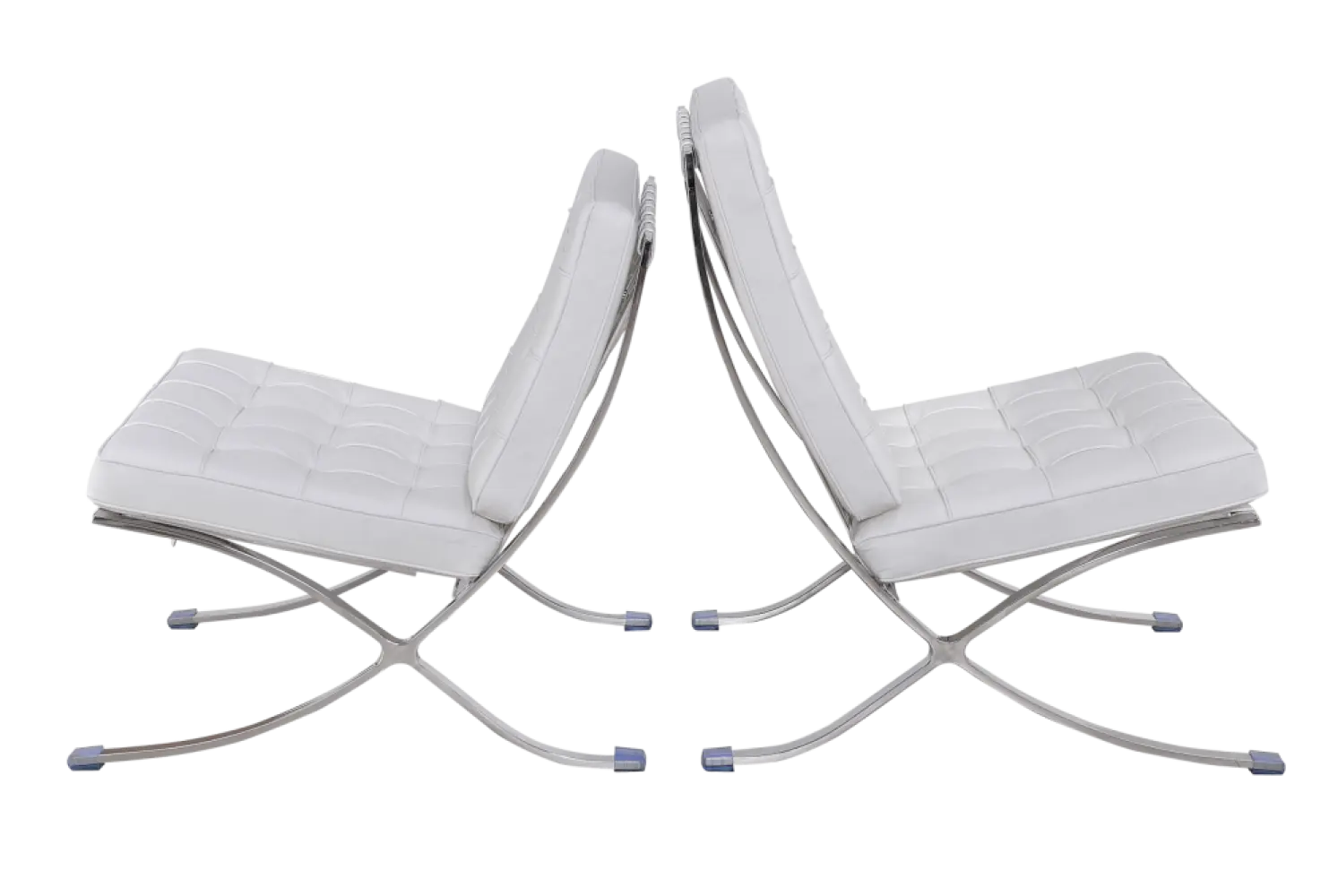 Barcelona Chair XL Wit Leer