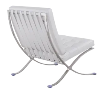 Barcelona Chair XL Wit Leer