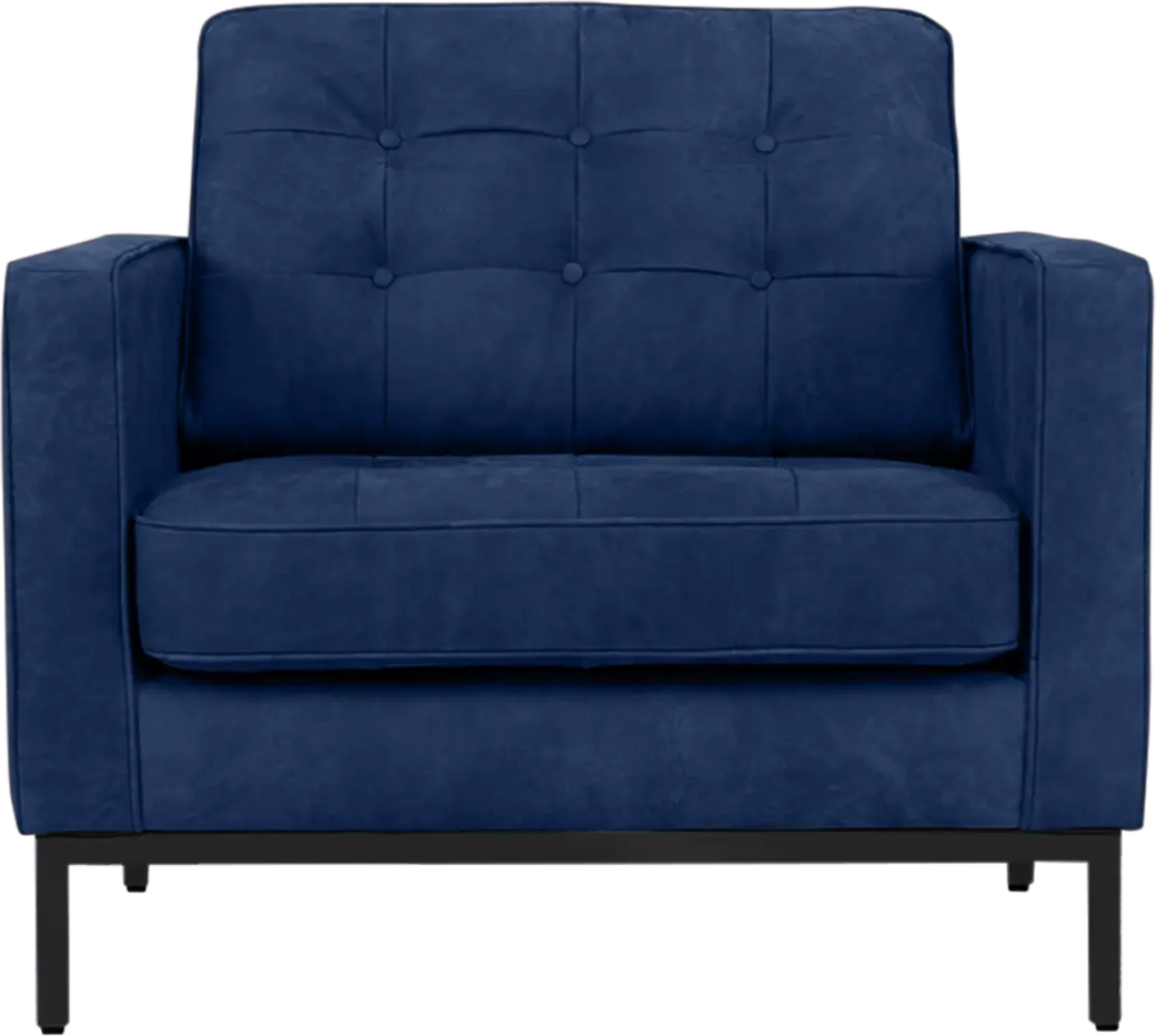 Italo Chair Kings Blue Velvet