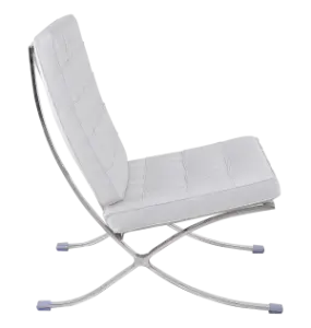 Barcelona Chair XL Wit Leer