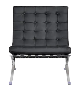 Barcelona Chair XL Zwart Leer