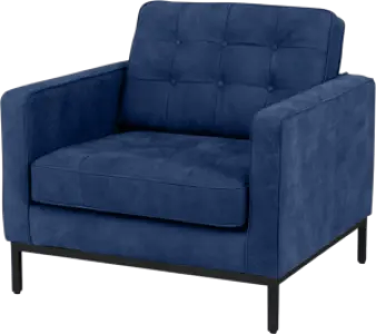Italo Chair Kings Blue Velvet