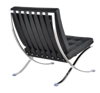 Barcelona Chair XL Zwart Leer