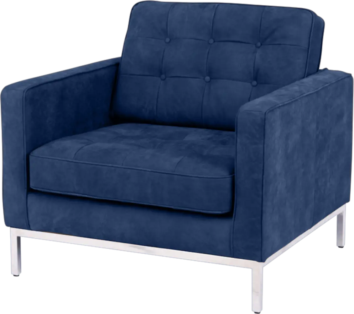 Italo Chair Kings Blue Velvet