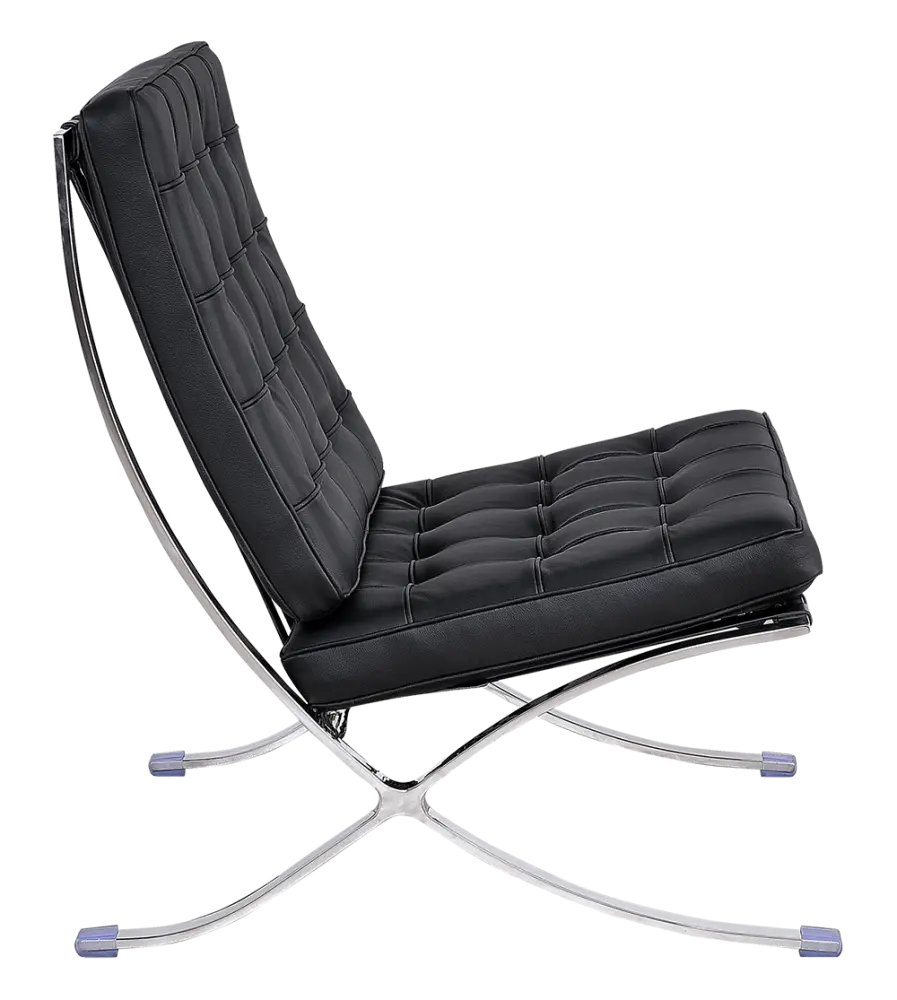 Barcelona Chair XL Zwart Leer