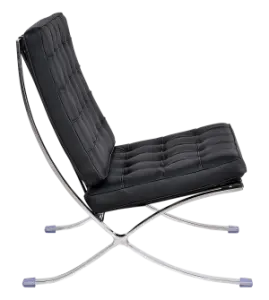 Barcelona Chair XL Zwart Leer
