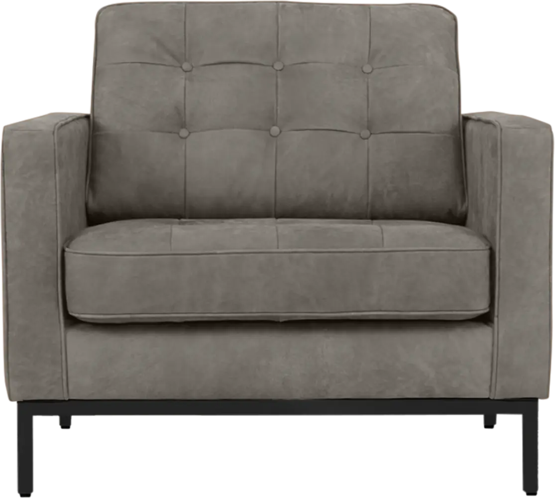 Italo Chair Elegant Silver/Grey Velvet