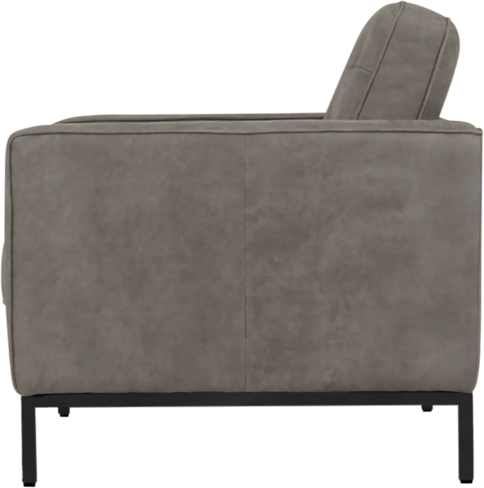 Italo Chair Elegant Silver/Grey Velvet