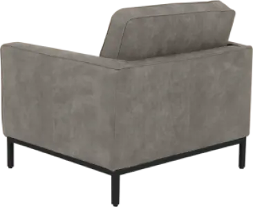 Italo Chair Elegant Silver/Grey Velvet