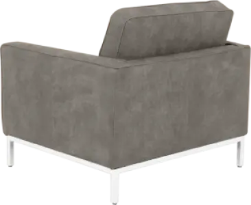 Italo Chair Elegant Silver/Grey Velvet