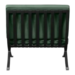 Barcelona Chair Groen Velvet | Zwart Frame
