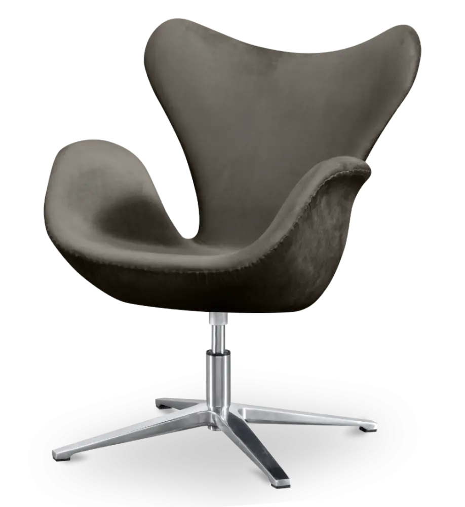 Sean Chair Zilver Grijs Velvet