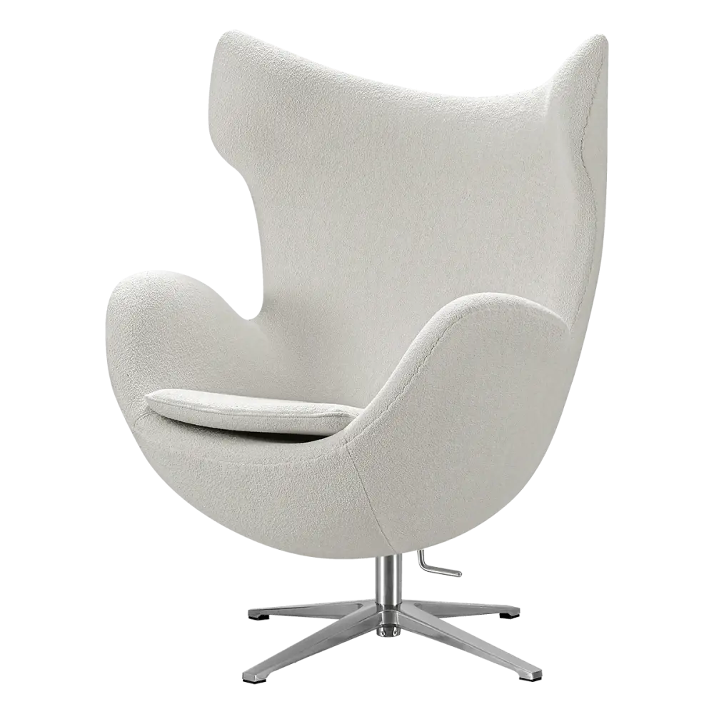 Flag Chair Wit Teddy Boucle