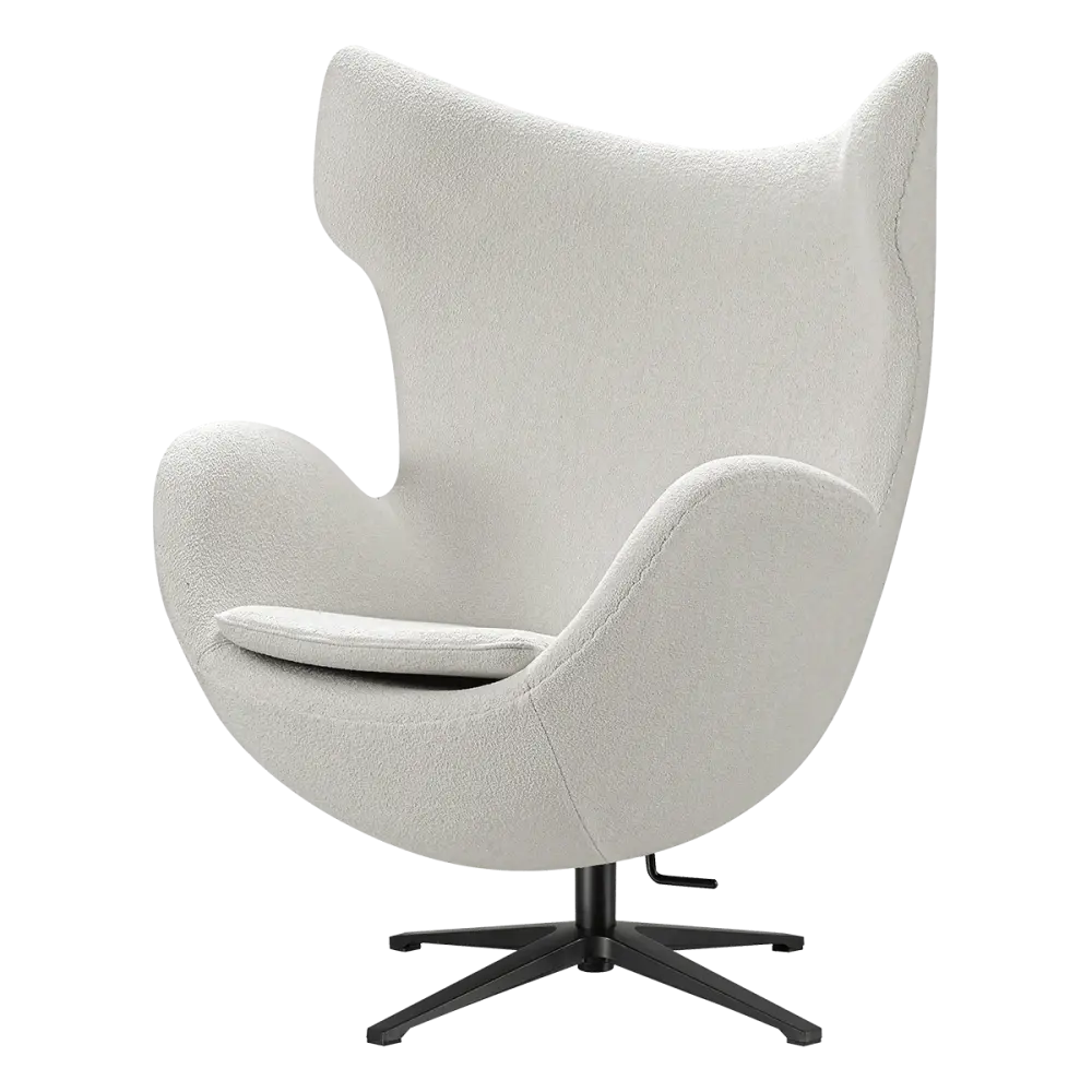 Flag Chair Wit Teddy Boucle