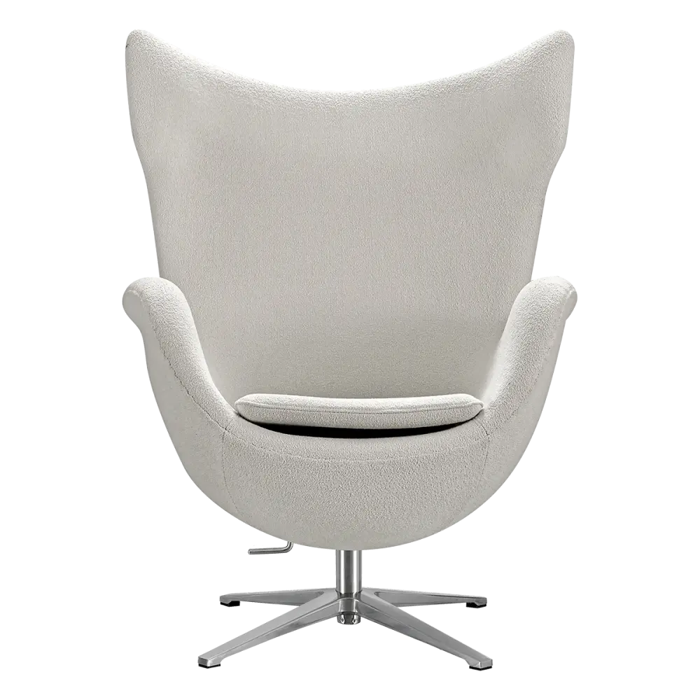 Flag Chair Wit Teddy Boucle