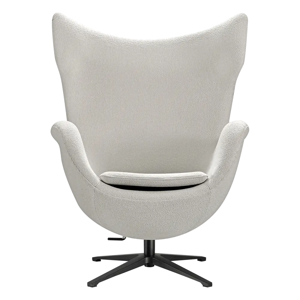 Flag Chair Wit Teddy Boucle