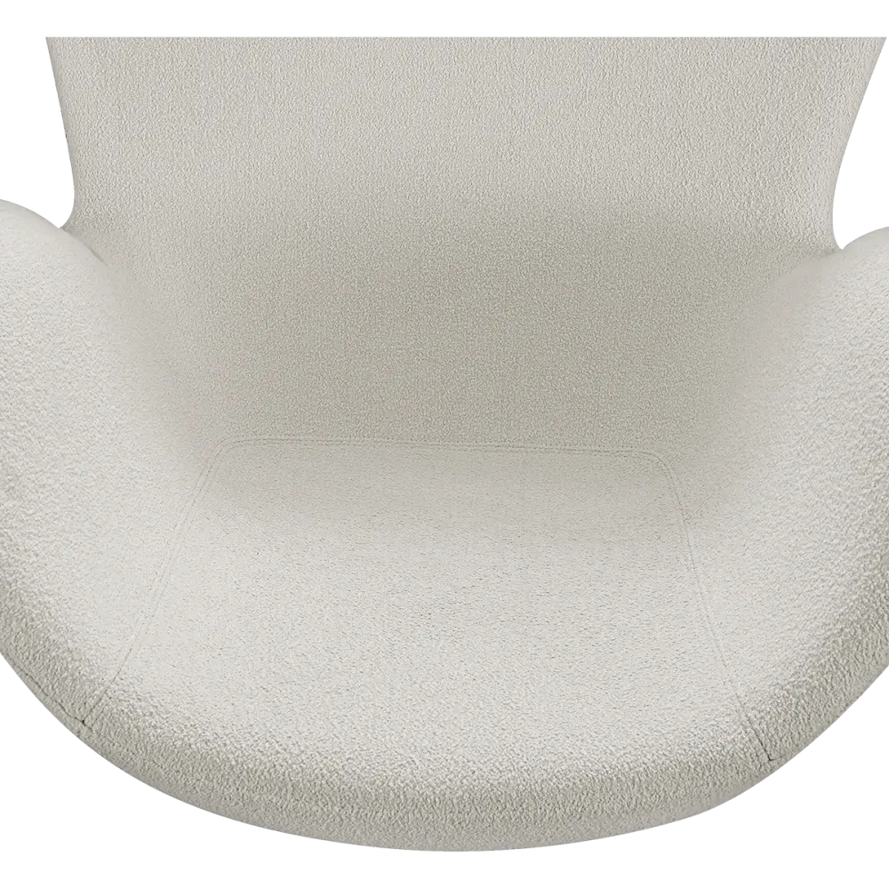 Flag Chair Wit Teddy Boucle