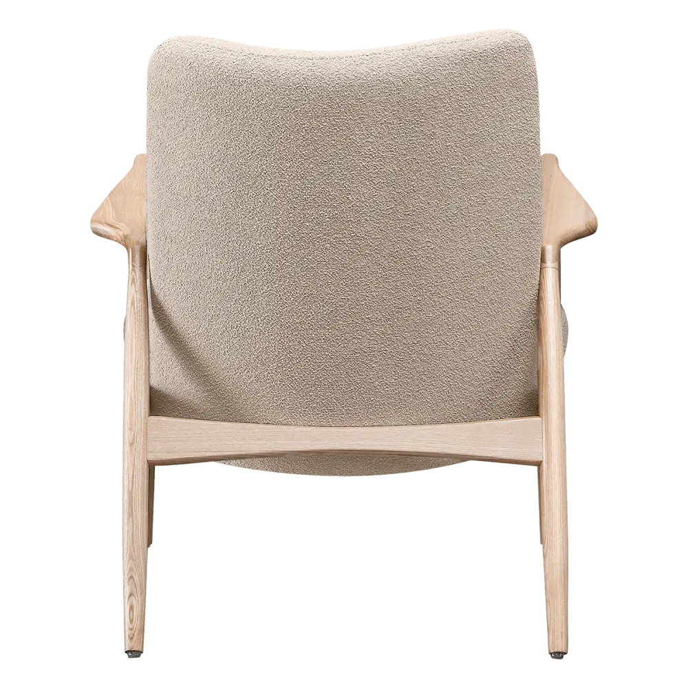 Cavel Flyder Scandinavische Lounge Chair Teddy Taupe Essen