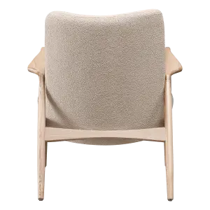 Cavel Flyder Scandinavische Lounge Chair Teddy Taupe Essen