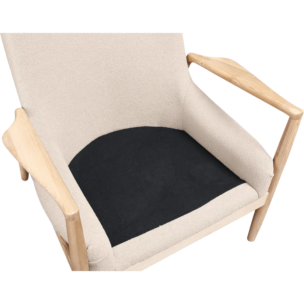Cavel Flyder Scandinavische Lounge Chair Teddy Taupe Essen