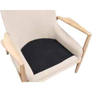 Cavel Flyder Scandinavische Lounge Chair Teddy Taupe Essen