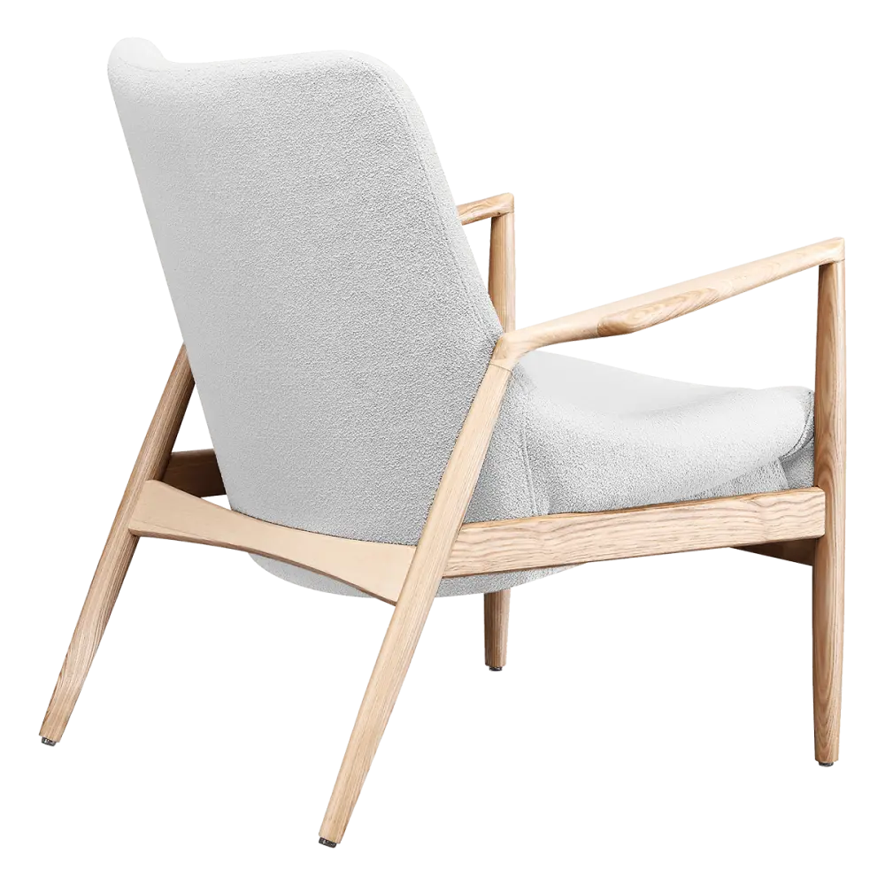 Cavel Flyder Scandinavische Lounge Chair Teddy Wit Essen