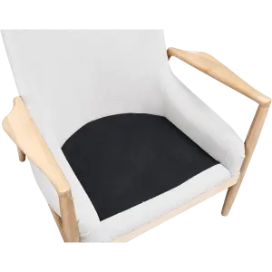 Cavel Flyder Scandinavische Lounge Chair Teddy Wit Essen