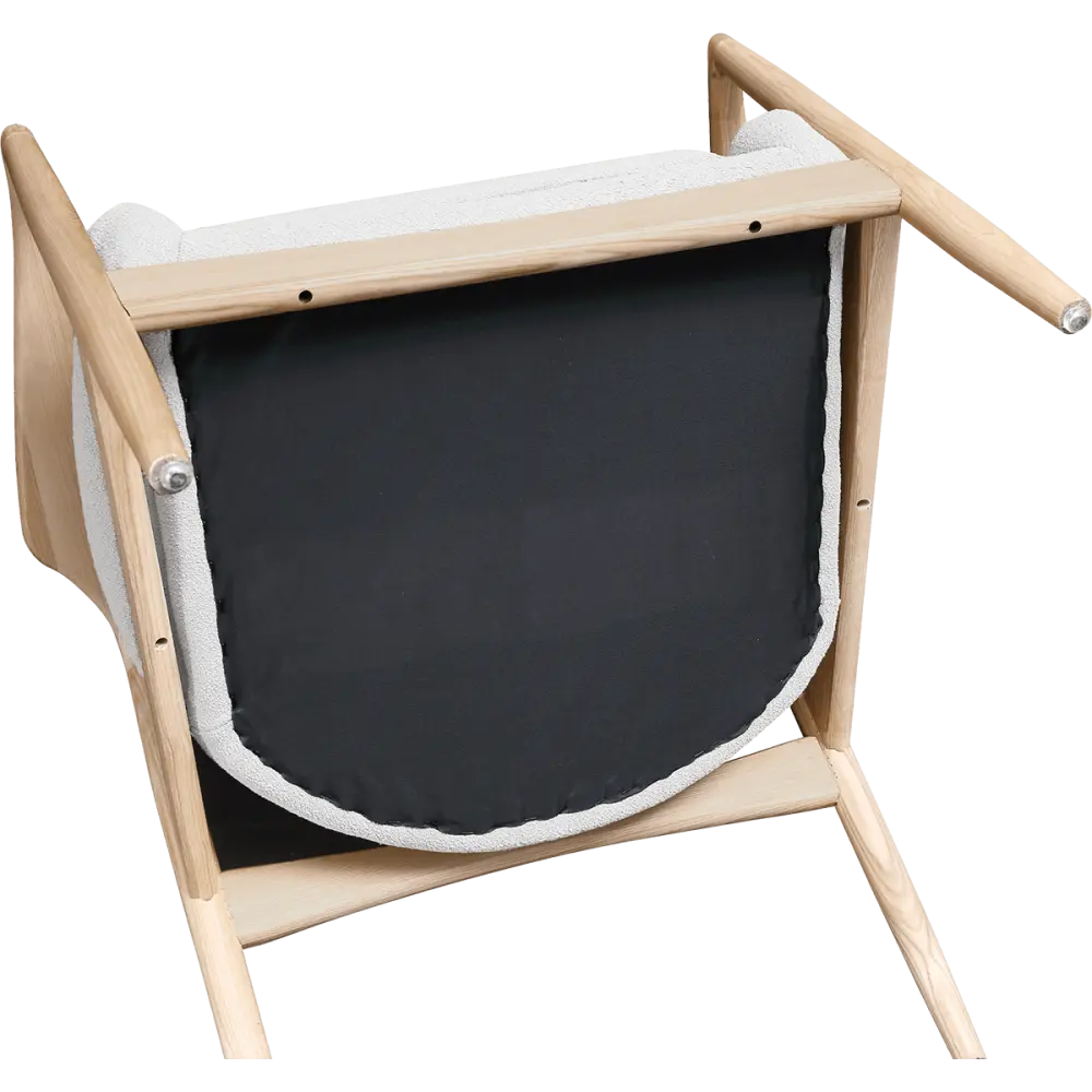Cavel Flyder Scandinavische Lounge Chair Teddy Wit Essen