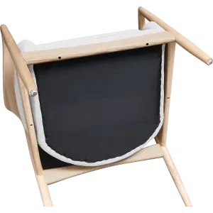 Cavel Flyder Scandinavische Lounge Chair Teddy Wit Essen