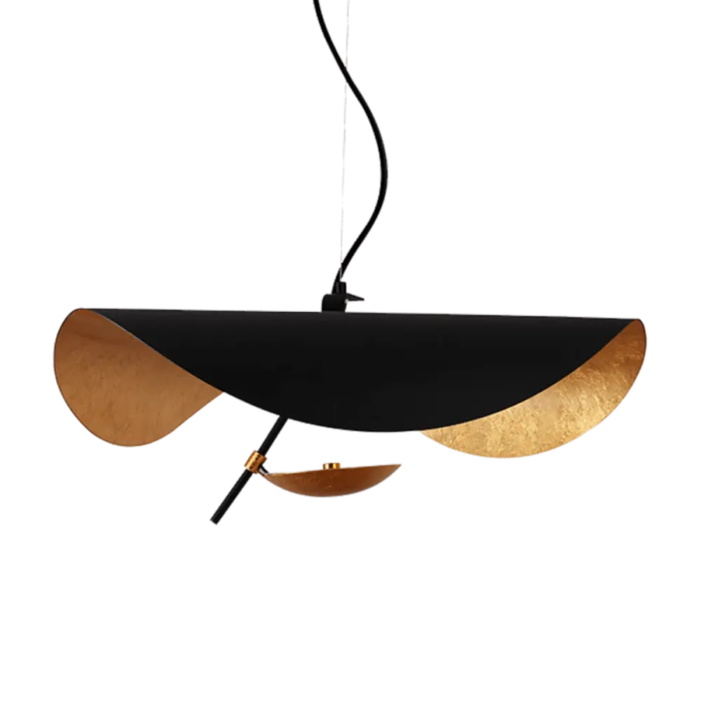 Hanglamp Gulf | Mat Zwart / Goud