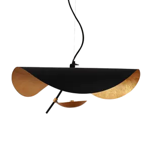 Hanglamp Gulf | Mat Zwart / Goud