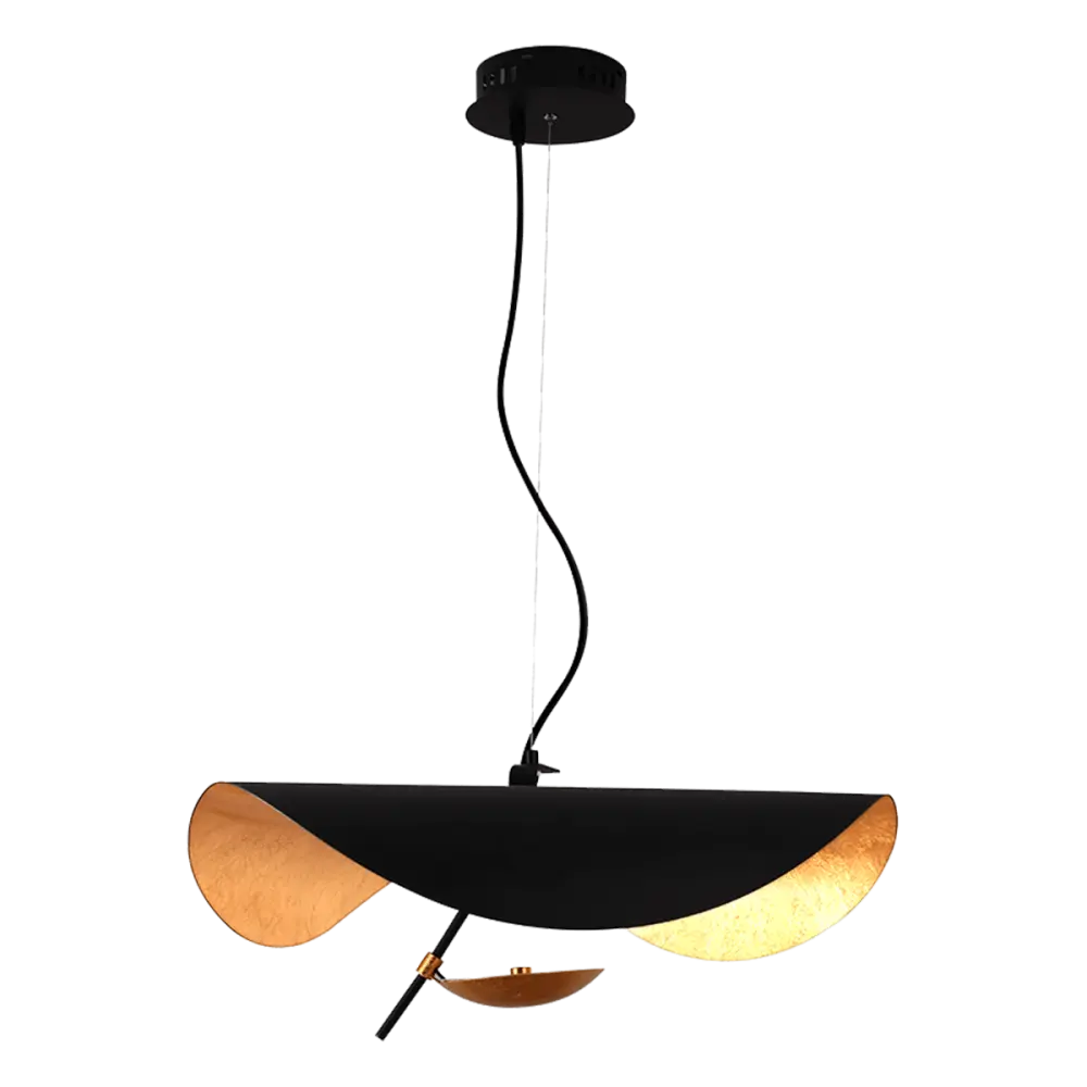 Hanglamp Gulf | Mat Zwart / Goud