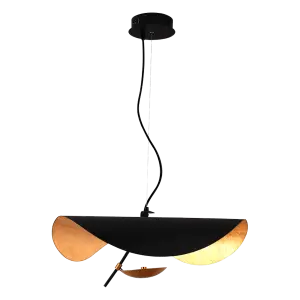 Hanglamp Gulf | Mat Zwart / Goud