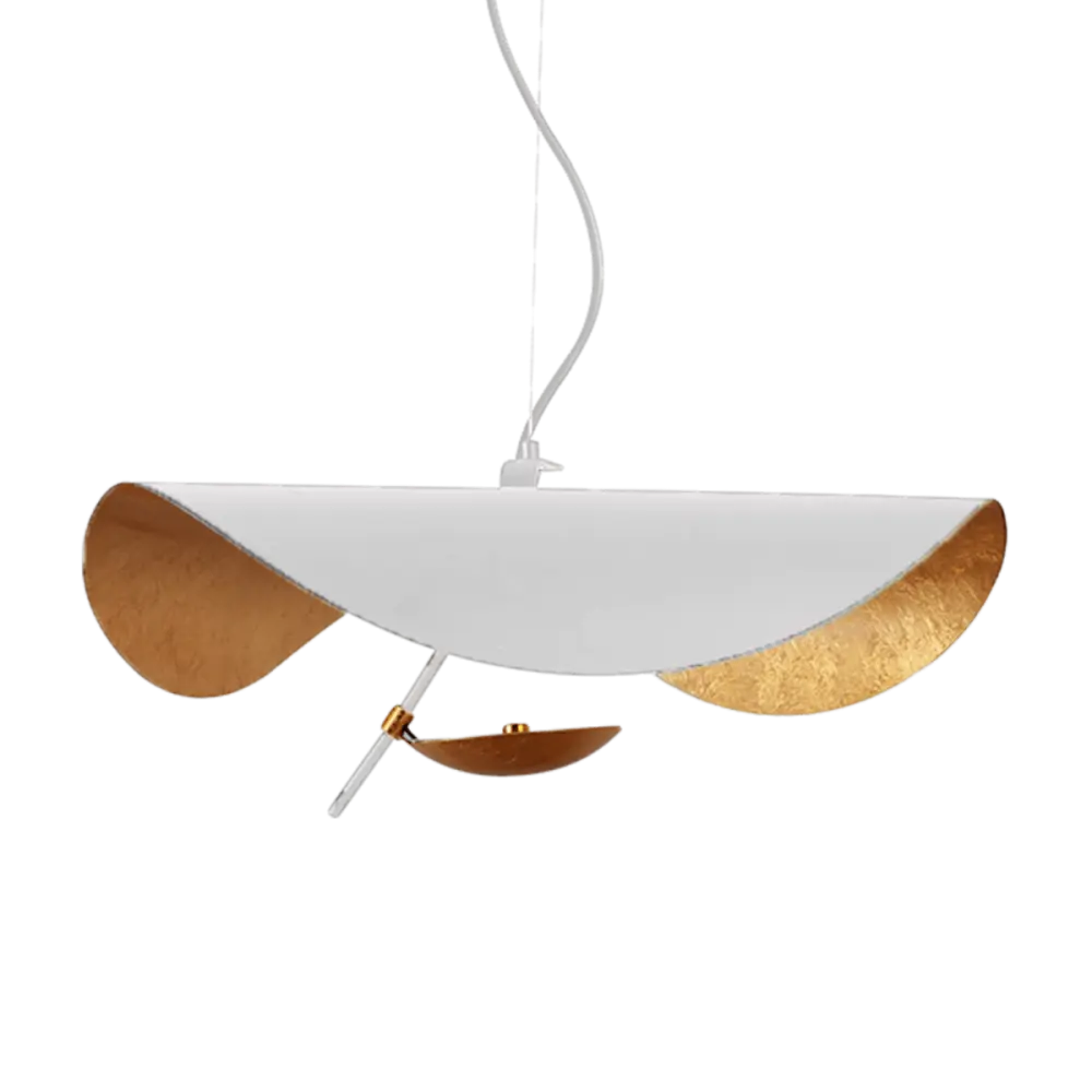 Hanglamp Gulf | Mat Wit / Goud