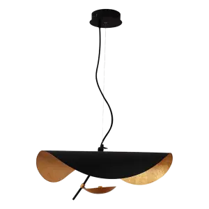 Hanglamp Gulf | Mat Zwart / Goud