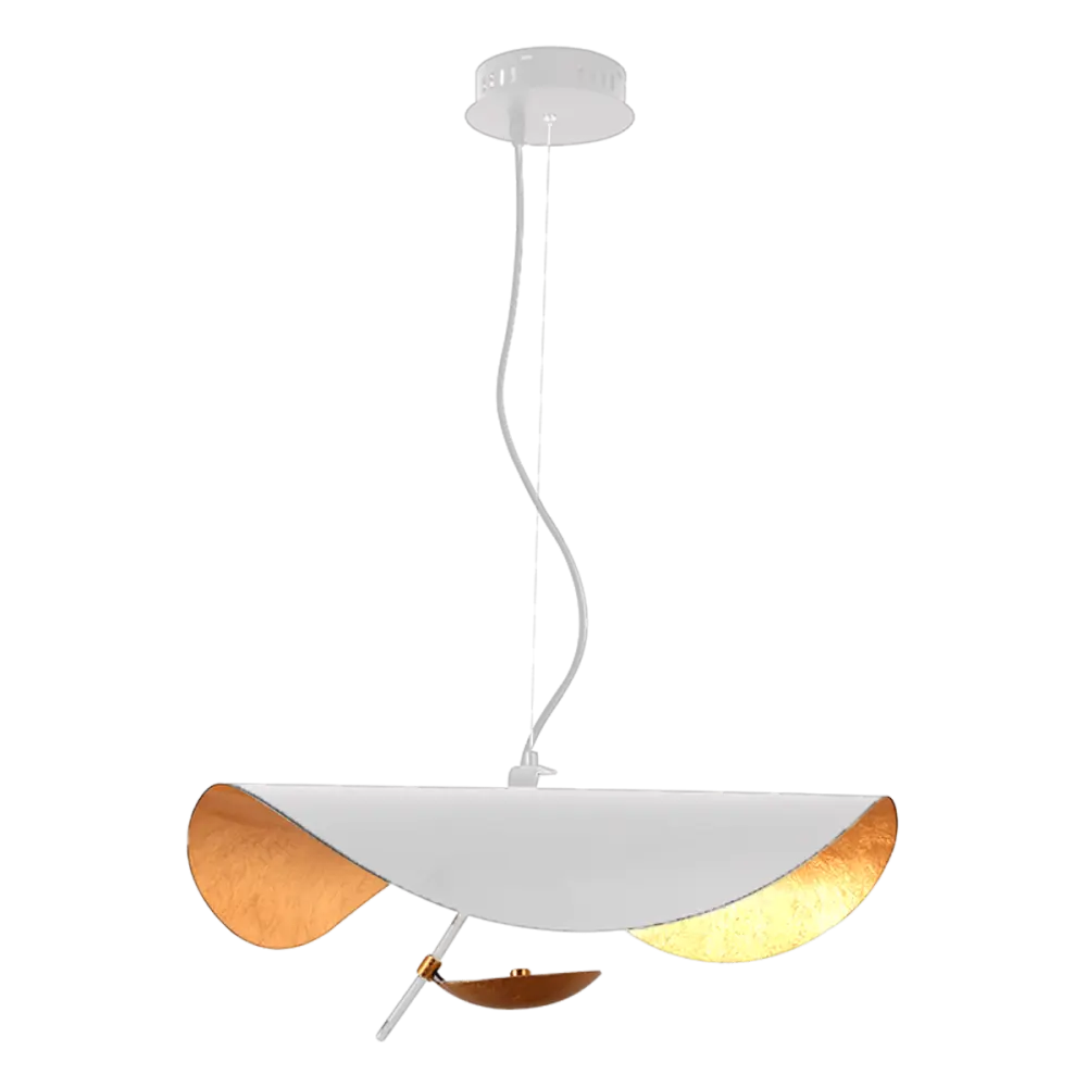 Hanglamp Gulf | Mat Wit / Goud