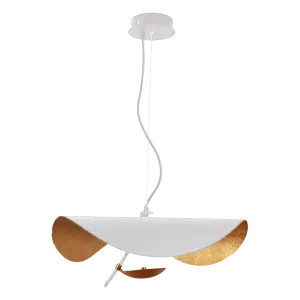 Hanglamp Gulf | Mat Wit / Goud