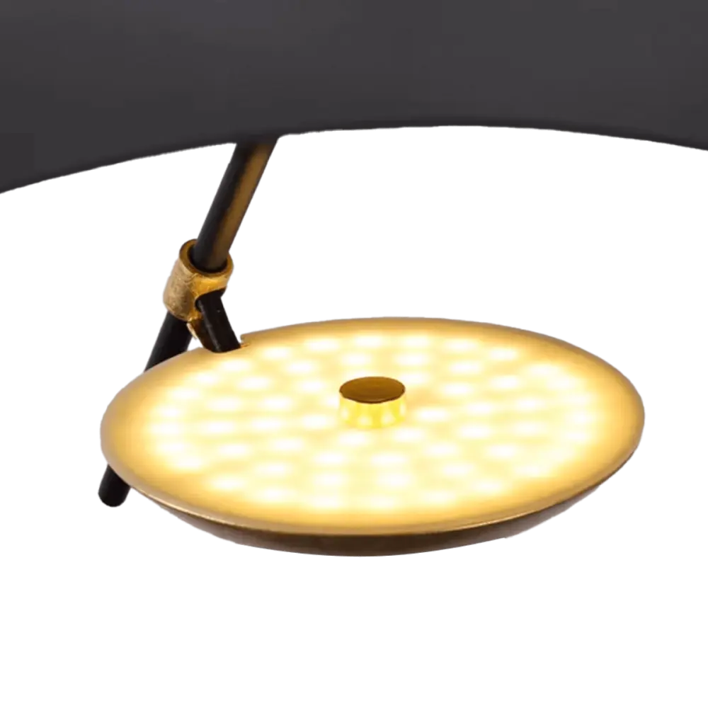 Hanglamp Gulf | Mat Zwart / Goud