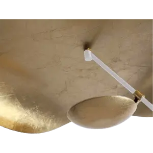 Hanglamp Gulf | Mat Wit / Goud