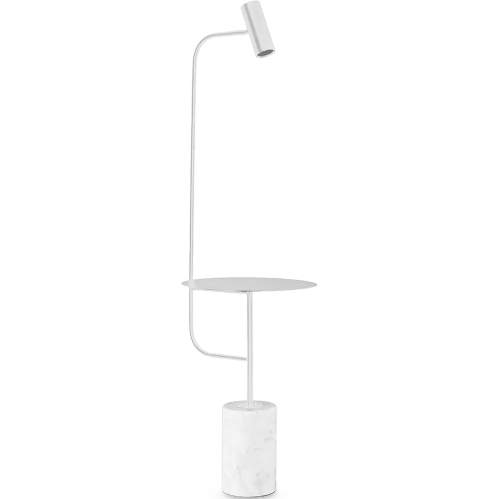 Vloerlamp Marm | Wit