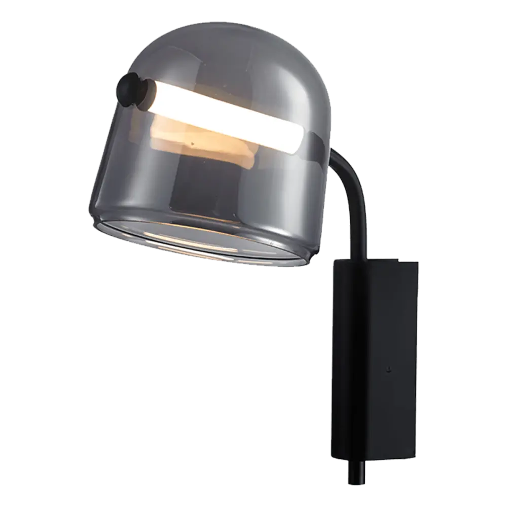 Wandlamp Smoky | Smoky Zwart