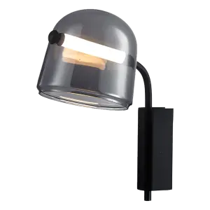 Wandlamp Smoky | Smoky Zwart