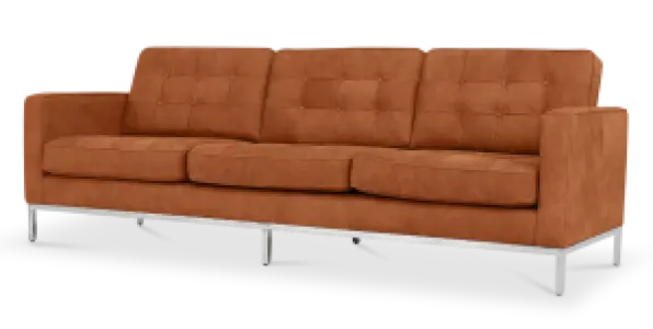 Italo Drie Zits Vintage Cognac Leer
