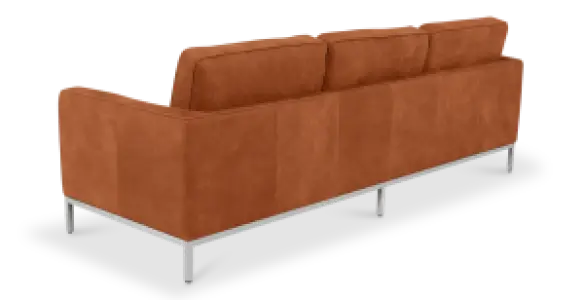 Italo Drie Zits Vintage Cognac Leer